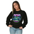 thumbnail image 4 of Airbrushed Space NASA Comin in Hot Unisex Plus Size Sweatshirt Brisco Brands 4X, 4 of 5