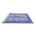 thumbnail image 2 of Ahgly Company Machine Washable Indoor Round Persian Blue Traditional Area Rugs, 4' Round, 2 of 4