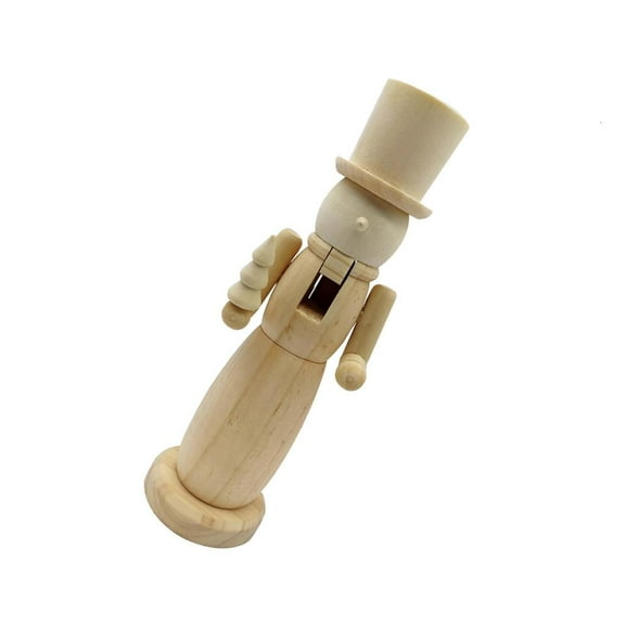 Ciwanning White Christmas Nutcrackers Ornament, Wood Nutcrackers Soldier Figures Ornament