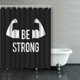 thumbnail image 1 of ABPHQTO Be Strong Inspirational Quote Muscular Arms Cortinas de ducha Cortina de baño 150x180 cm, 1 of 1