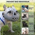 thumbnail image 4 of Dog Muzzle For Short Snout Dogs, Soft Silicone Breathable Bulldog Muzzle For Biting, Chewing, Licking, Ideal For Flat-faced Dogs, 4 of 5
