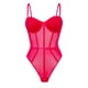 thumbnail image 1 of Ropa interior sexy de mujer con tirantes, corsé de malla y body., 1 of 8