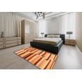 thumbnail image 5 of Ahgly Company Machine Washable Indoor Round Contemporary Beer Orange Area Rugs, 4' Round, 5 of 7