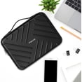 thumbnail image 6 of Mosiso Laptop Shoulder Bag for MacBook Air 13 M2 A2681 A2337 M1 A2179 A1932 / Pro 13 M2 M1 A2338 A2251 A2289 A2159 A1989 A1706 A1708, Shockproof Notebook Carrying Handbag, Black, 6 of 7