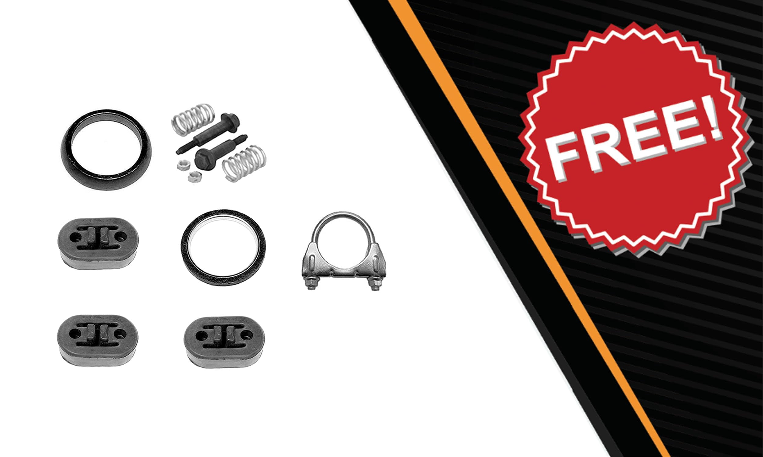 Northeastern Exhaust Muffler & Tail Pipe System Fits 2003-2011 Honda Element 2.4L - Direct Fit | Stainless Steel Exhaust System Kit | Includes Gaskets, Clamp, Hangers & Bolt Kit