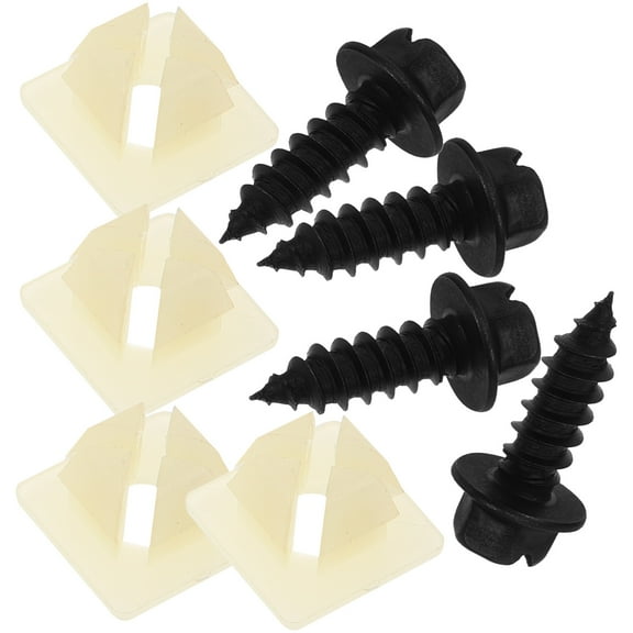 Car License Plate Screws Accessories Mount Kit Mounting Fixing Fasteners Bagged