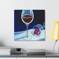 thumbnail image 3 of Goblet of Vintage Wine - Canvas, 3 of 10