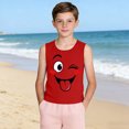thumbnail image 4 of Niños Pequeños Camisola 3-15Years sin Mangas Tela Suave Gradiente Impresión Moda Linda para la Fiesta Informal, 4 of 8