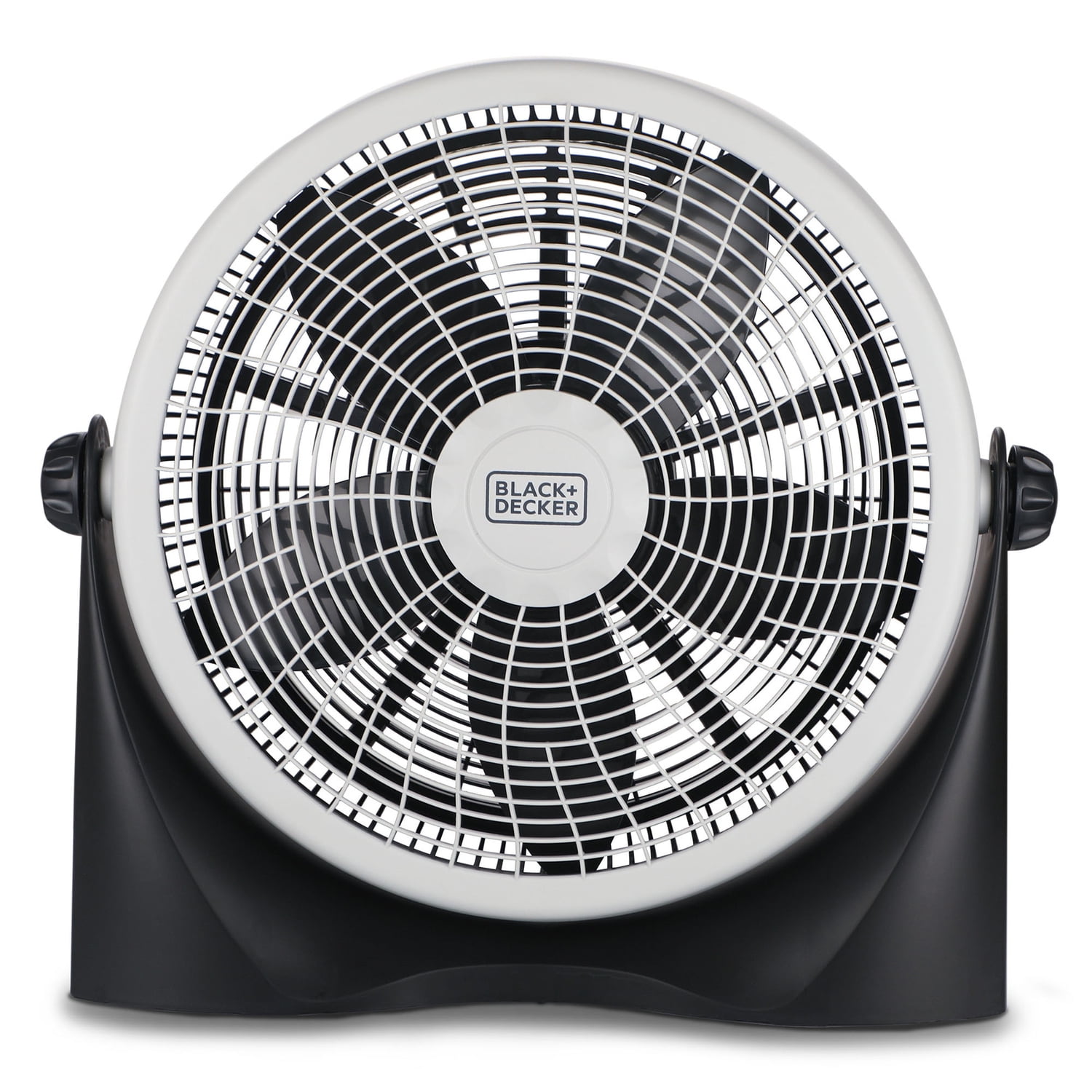 BLACK+DECKER BFF16B 16-In. 3-Speed Portable Floor Fan with Adjustable Tilt, Black