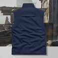 thumbnail image 6 of UVEASISHA Men's Outdoor Workout Vest Big and Tall Lightweight Sleeveless Jacket Fishing Hiking Travel Vest with Zipper Pockets Blue L, 6 of 10