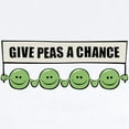 thumbnail image 2 of CafePress - Give Peas A Chance Infant Bodysuit - Baby Light Bodysuit, Size Newborn - 24 Months, 2 of 4