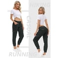 thumbnail image 3 of Pantalones cargo MoFiz para mujer, ligeros, para senderismo al aire libre, color gris oscuro, talla M, 3 of 7