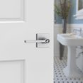 thumbnail image 6 of Kwikset 408CSLSQT-26 Casey Privacy Door Lever Set - Chrome, 6 of 7