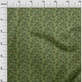 thumbnail image 2 of oneOone Georgette Viscose Fabric Leaves & Floral Block Print Fabric BTY 42 Inch Wide, 2 of 5
