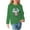 Green, variant on Little Girl Sweatshirts Size 6 Fashion Graphic Long Sleeve Casual Cotton Shirt 3-11T Kids Fall Pullover Top, Beige, 4 Years
