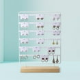 thumbnail image 6 of Segolike Earring Display Stand Jewelry Organizer Multipurpose, Hanging Jewelry Stand, Ear Stud Rack for Women Girl Dresser Home Vanity white, 6 of 8