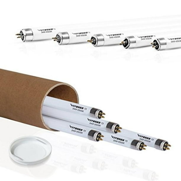 Grow Lamps 5 Packs 4FT/46IN 6500K T5 Fluorescent Grow Light Bulbs
