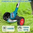 thumbnail image 4 of Electric Weed Wacker with Fast Charger, 3-in-1 Cordless Weed Eater, Adjustable Height Brush Cutte, Cordless Weed Wacker with 2 Batteries 1 Charger and 16 Cutting Blades for Lawn Yard Garden, 4 of 6