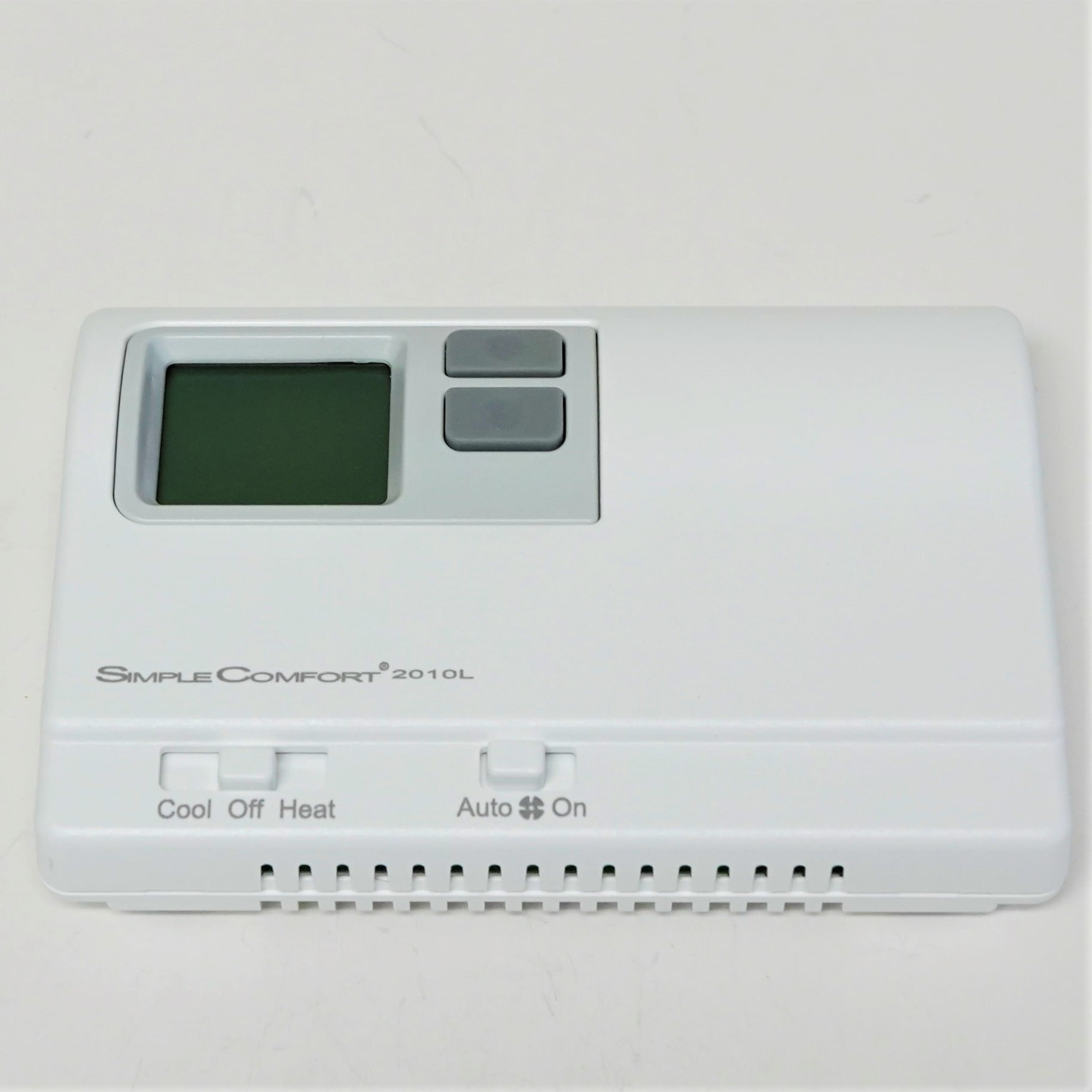 ICM Controls SC1600L - Termostato de calor no programable Simple Comfort  con pantalla retroiluminada, funciona con pilas, sin salida de ventilador