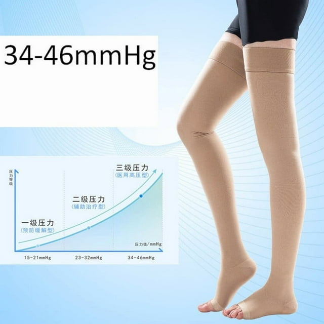 34-46mmHg 3xl Medical Grade Compression Stockings Women For Varicose Diabetes Edema Support Gradient Travel Pressure Legs