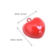 thumbnail image 2 of 6Pcs Adorable Red Heart Shape Bells DIY Pendants Accessory Jewelry Charms, 2 of 8