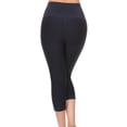 thumbnail image 3 of Women’s Active Compression Capri Leggings (Navy, Medium/Large), 3 of 3