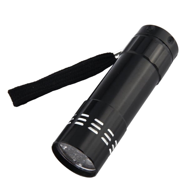 5 Uds 9 LED Antorcha UV 50LM 395nm Lámpara Inspección Escorpión para Senderismo/Camping/hogar