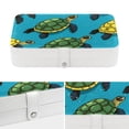 thumbnail image 4 of Turtle PU Leather Jewelry Organizer Box Necklace Holder with Removable Compartment - Portable, 4 of 6