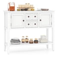thumbnail image 1 of Costway Buffet Bahut Armoire Console d'Entrée avec 2 Portes et 2 Tiroirs Blanc, 1 of 10