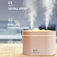 thumbnail image 3 of Large Room Humidifier Desktop Humidifier 800ML Humidifier Double Nozzle Humidifiers Diffuser USB Aroma Diffuser With Coloful Light Desktop Humidifier 50% 0ff Clearance!, 3 of 4