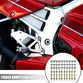 thumbnail image 2 of 30 Pcs Car Motorcycle Titanium Tone M6 Fender Bumper Washer Bolt Rivet Nut Kit Aluminum Alloy Engine Bay Fastener, 2 of 6