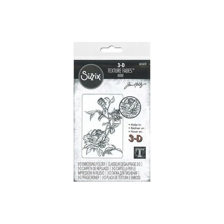 UPC: 0630454276883 | Sizzix Embossing Folders Tim Holtz Texture Fades Mini Roses
