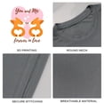 thumbnail image 4 of Coolnut Men's T Shirt Odor Protection Short, Welsh Corgis In Love Mens Short Sleeve Tees, Grey Crew-Neck Casual Tee Shirts, XL, 4 of 6