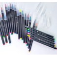 thumbnail image 3 of Rotulador de pelo suave soluble en agua de 24 colores, bolígrafo de acuarela, suministros de arte para estudiantes, bolígrafo de línea de gancho, pincel pintado a mano kaili Sencillez, 3 of 5