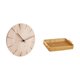 thumbnail image 5 of Reloj De Pared De Madera, Diseño Creativo, Decorativo, Silencioso, Para Restaurante, Oficina, Cestas De Frutas Tejidas, Cuenco Para Servir Aperitivos, Plato De Pan, 5 of 8