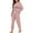 Solid Color, variant on Tutoliy Customized Pajamas for Women Pjs Set Long Sleeve Pajama Jogger Pants Lightweight Sleepwear Cozy Loungewear with Pockets, S