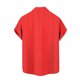 thumbnail image 5 of Blusa y camisa de manga corta con cuello vuelto y botones para hombre, estilo cárdigan vertical de manga corta con cuello vuelto y bolsillo, blusa de poliéster para hombre, 5 of 5