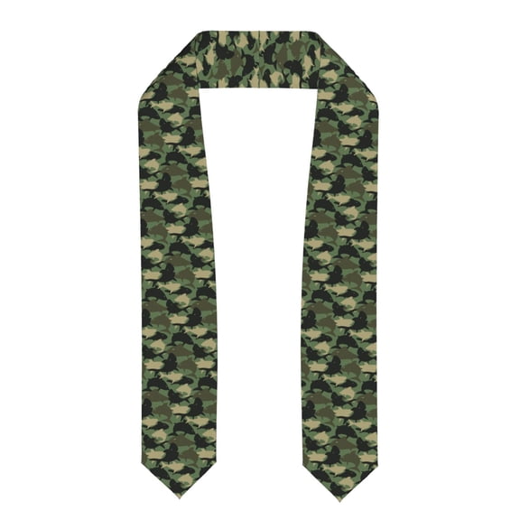 Kdxio Camouflage Shark Graduation Stole Class, Graduation Sash, Unisex Adult 36" Academic Commencements-Flattened