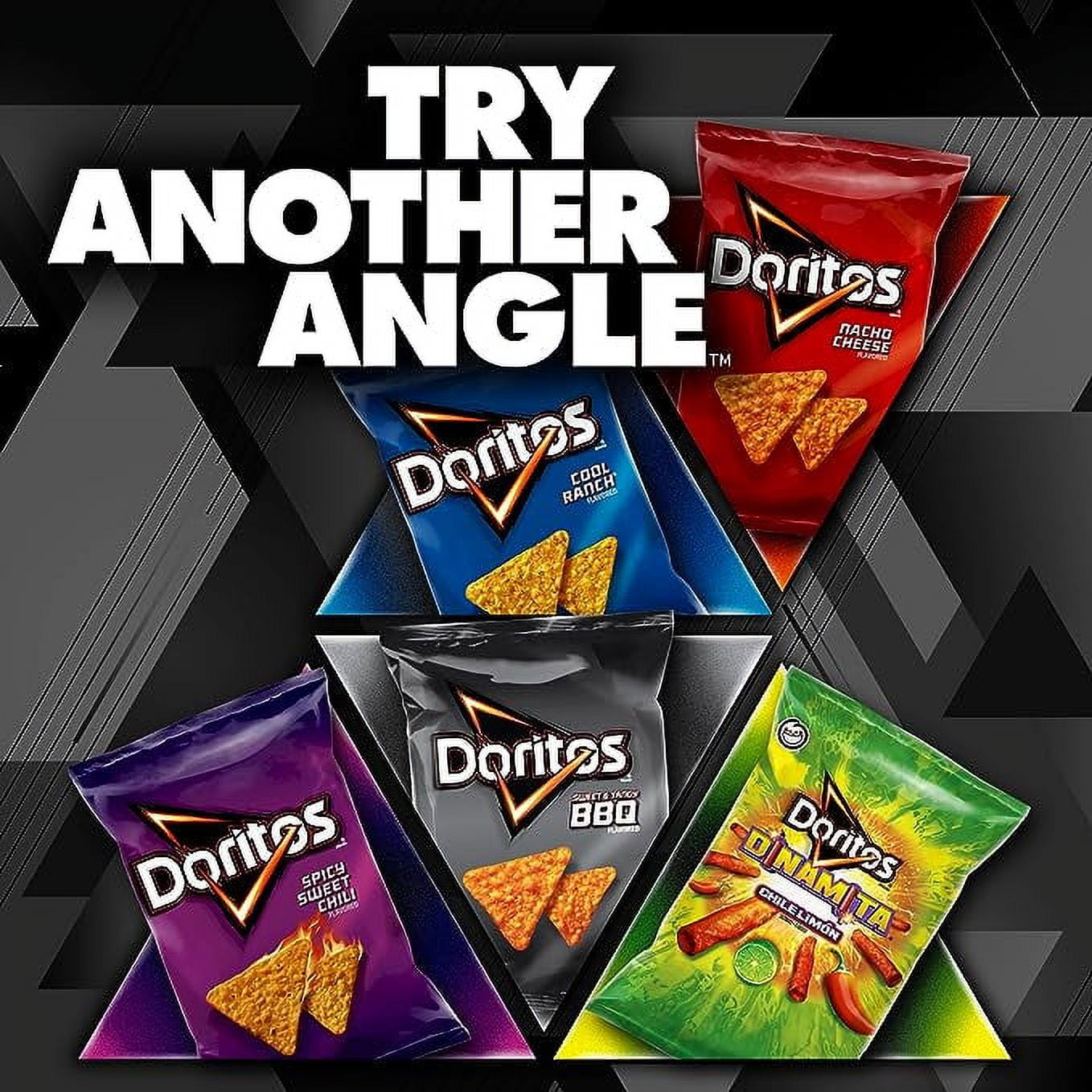 Doritos Flavored Tortilla Chips, Favorites Variety Pack (Nacho Cheese and Cool Ranch), 1 Ounce (Pack of 40)