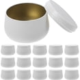 thumbnail image 4 of Caja de lata de 24 piezas con tapa Recipiente de almacenamiento de hojalata redonda de 4 oz Lata de hojas de té, 4 of 6