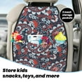 thumbnail image 4 of Paisley Print red Mats Back Seat Protectors, Car Seat Protector Vehicle Organizers Waterproof Cover Back Seat Cover for Kids with 3 Storage Pockets 2 Pack, 4 of 5