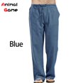 thumbnail image 1 of Pantalones anchos de lino de otoño para hombre, pantalones coreanos, ropa de calle de gran tamaño, pantalones de Yoga de primavera para hombre, ropa informal para hombre, pantalones de chándal Tan Jianjun unisex, 1 of 2