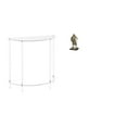 thumbnail image 1 of Mesita de noche de acrílico,Mesa auxiliar de acrílico transparente Mesa auxiliar transparente en capas,Figura de escritorio,Estatua de, 1 of 8