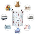 thumbnail image 6 of Daiia nautical Lighthouse Sailboat Laundry Hamper With Handles Large Storage Basket/Toy Organizer/Dirty Clothes Collapsible Waterproof For College Dorms, Bedroom,Bathroom, 6 of 8