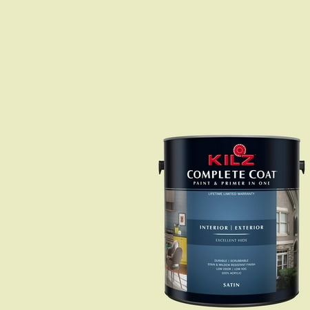 KILZ COMPLETE COAT Interior/Exterior Paint & Primer in One #LG170-01 Mint Ice (Best Mint Ice Cream)