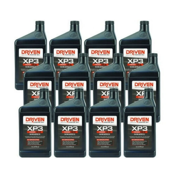 Driven 00306 XP3 Synthetic 10W-30 Performance Racing Engine Motor Oil 12 Pack