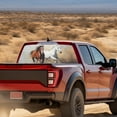 thumbnail image 3 of SEANATIVE Truck Rear Window Graphic Decal Printed Full Coverage Graphic Sticker Auto Rear Window Film for Pickups Trucks (66.9 x 22.4 Inch), Easy to Install, Horse Animal Pattern, 3 of 7
