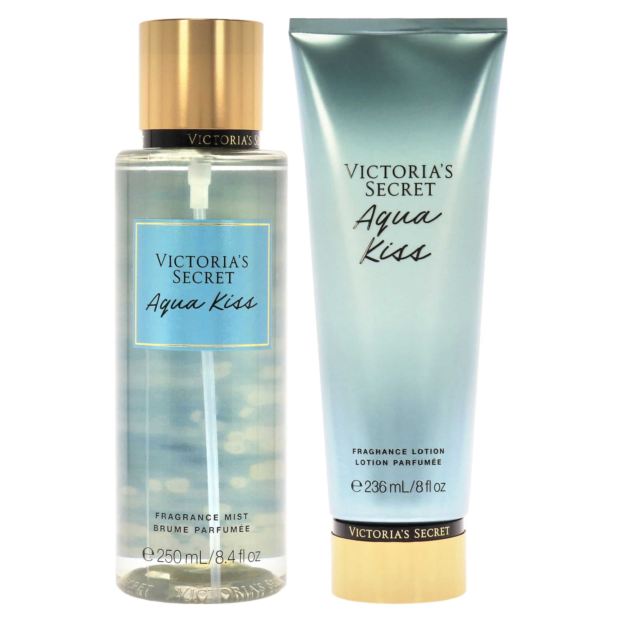 Aqua Kiss by Victorias Secret for Women - 2 Pc Kit 8.4 oz