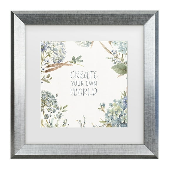 Lisa Audit 'Bohemian Blue 13' Matted Framed Art