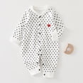 thumbnail image 2 of CAUYDY 0-3M 6-9M 12-18M Preemie Girl Coming Home Outfits Baby Clothing Newborn Long Sleeve Sleepers Infant Girls Romper Fall Winter Toddler Pajamas Sizes 5-8 Months,Black, 2 of 7